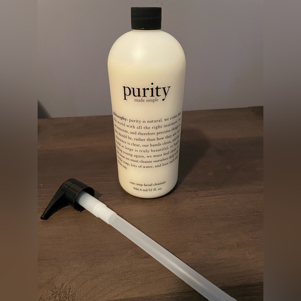 NWT Purity Mega Size One Step Facial Cleanser Philosophy with pump